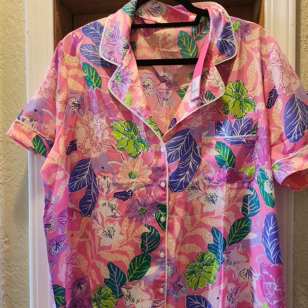 Lilly Pulitzer Pajama Top NWT XL